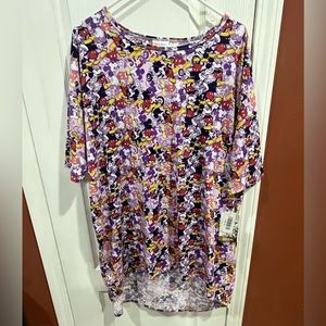 NWT Disney Mickey Mouse LuLaRoe Irma Top